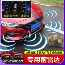 Suitable for modern Festa front radar special modified instrument display front parking anti-collision radar