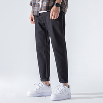 Spring and Autumn new casual pants mens loose straight mens pants wide leg trousers trend Joker trousers men