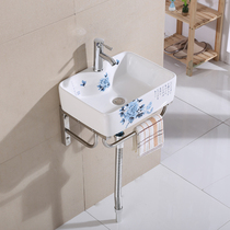 Large size sink Balcony bracket basin Wall-mounted washbasin washbasin Bathroom color flower color washbasin