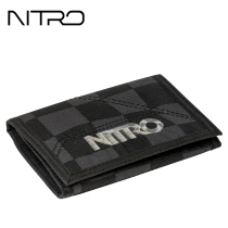 NITRO Oxford cloth 3fold short wallet multi-layer ticket holder European and American youth wallet mens vertical card bag bag