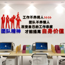 Acrylic Inspired Wall Sticker Motivatio Text 3d Solid Company Cultural Background Wall Decoration Office Creative Slogans