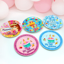 Birthday party supplies creative party decoration birthday cake tray barbecue tray disposable tableware paper plate color