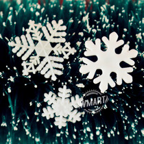 Snowflake Christmas New Year Cake decoration Snowflake Birthday cake plug-in dessert table layout Birthday cake dress up