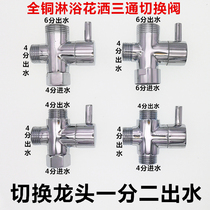 Electric heating tap water distributor shower converting head nozzle hose shower head shower connector three-way switching accessory