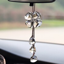 Benz Quadleaf Grass Crystal Pendant Accessories c260l Car Pendant Women Upscale On-board e300l Rearview Mirror Adornment Tide