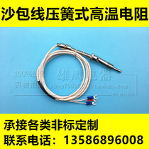 Sandbag wire high temperature platinum resistance PT100 compression spring thermal resistance insulated wire WZPT-01 temperature controller probe