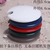 Dustproof teacup Plastic cup lid Round cup Universal ceramic childrens lid Red accessories Black