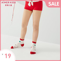 Autumn and winter new products Love children neutral men and women children Baby baby New Year Holiday gift Printed red socks