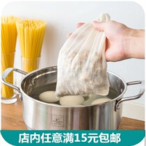 Pure cotton cloth bag tea bag tea bag traditional Chinese medicine frying and seasoning pot soup filter separating slag halogen material bag Practical household goods