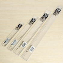Del 20cm 30cm 40cm 60cm long plastic ruler art ruler 50cm transparent ruler