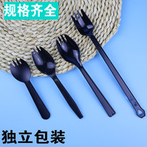 Independent packaging plastic disposable fork spoon fork spoon fruit fork cake fork dessert spoon ice cream spoon