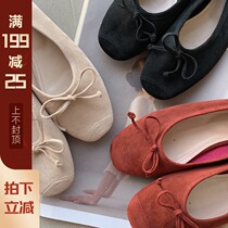 (Mrs. Qian) Age-reducing fresh campus style bow with a single shoe six-color