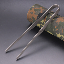 Coe shield outdoor pure titanium vegetable clip steak barbecue clip BBQ barbecue tool camping cooker TA5201