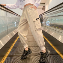 Girl Pants Spring Autumn 2022 New CUHK Child Foreign Air Long Pants Children Dress Casual Pants Thin out of work dress pants