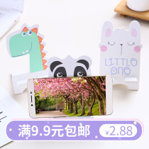 Mobile phone creative wood home desktop lazy cute cartoon animal simple folding portable panda Holder