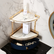 Light and luxurious cosmetic containing rack bathroom finishing containing box dresser tabletop skin-care products Fragrance mouth red shelve