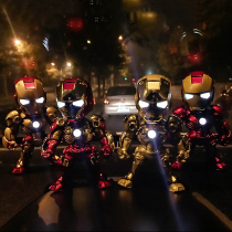 Avengers Iron Man car decoration Car air conditioning outlet perfume creative balm Car interior decoration