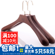 Suit hangers solid wood wide-shouldered vintage wooden hangers non-slip hangers mens and womens coats solid wood hangers