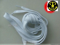 Winter shoestring sneakers with white 8mm Bian flat belt length 100CM Self-shot