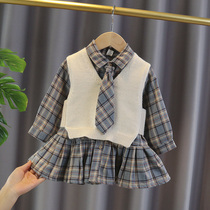 Girl Dress Girl Dress Spring Autumn 1 Baby Foreign Air Princess Dress 2 Girl Long Sleeve Skirt 3 Children Trendy Sleeve Dress 4 Year Old Tide