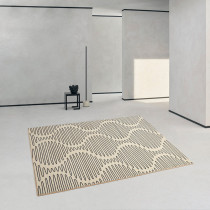 Heart Nordic modern minimalist style geometric corrugated carpet home bedroom living room plush carpet abstract design