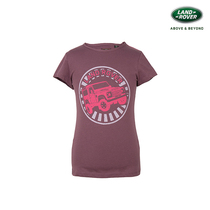 Land Rover Girls Off-Road Pattern Short Sleeve T-Shirt