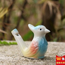 Ceramic music waterbird bird whistle special price zodiac whistle to promote pottery flute creative play