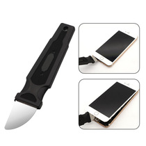 Stainless Steel Pry knife plastic black handle mobile phone removal applicable scraper mobile phone repair and disassembly machine pry tool