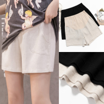 Maternity shorts Summer fashion trend mom wears spring and summer thin leggings wide legs cotton and hemp sports safety summer clothes