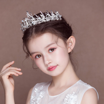 Crown headdress children Super fairy girl princess crown Korean dress hair accessories little girl performance fashion crown