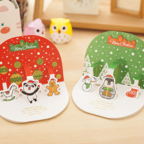 Christmas Animal Stereo Greeting Card Long Large Card Group 10 Boxes Gifts Christmas Cards