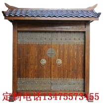 Ancient building Chinese antique decorative eaves Dongyang solid wood door head fake flying eaves corner character plaque signature custom wood