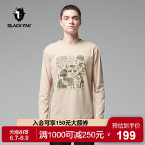 BLACKYAK Boulaike outdoor mens and womens fall fashion long sleeve round neck T-shirt lovers FCX545