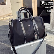 Travel bag mens short-distance duffel bag large capacity Hand bag Korean version of the fitness bag tide travel travel bag boarding bag