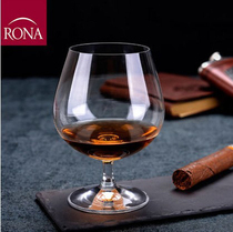 Czech RONA unleaded crystal goblet Hennessy brandy glass Whisky Cup