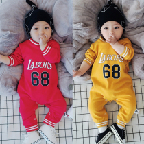 French Jacadi spring and autumn baby jumpsuit long sleeve climbing suit newborn baby ha clothes 03-6-12 months 1-2 years old