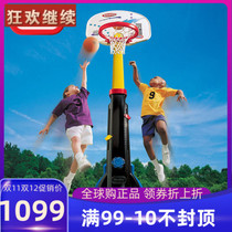 American Little-tikes Small Teke Imported Childrens Toys Childrens Basketball Rack Adjustable Room Inside And Outside Boys