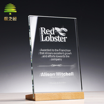 Crystal trophy custom medal custom honor Join dealer authorization card Custom plaque authorization letter Souvenir