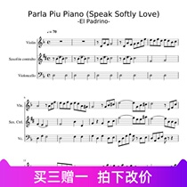 Godfather Speak softly Love 3 Trio Spectrum (violin sax and cello) 0184