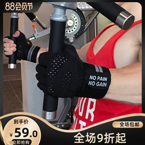 Pressurized wrist fitness gloves Mens equipment half finger bodybuilding room training weightlifting exercise dumbbell movement Non-slip breathable