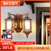 Double head wall lamp led super bright outdoor courtyard villa exterior wall door balcony new Chinese garden outdoor waterproof light