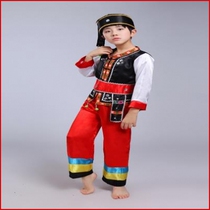 Zhuang bamboo pole boy clothes dance gourd girl silk bamboo easy to look good Gaoyang clothing Yunnan children and children minority