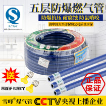 Xuefeng five-layer explosion-proof gas pipe liquefied gas natural gas pipe water heater stove gas rubber hose