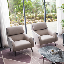 Totoro Xiansen light luxury fabric single sofa chair Bedroom living room balcony lazy fashion leisure chair household