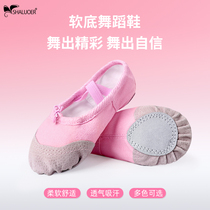 Adult childrens dance shoes Female soft-soled practice Male yoga body Ethnic Chinese cat claw dance Girl ballet