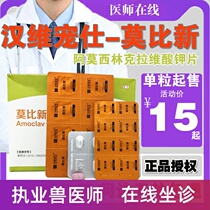 Han Weimobixin 50mg pet amoxicillin urinary tract infection skin disease cat nasal branch cold anti-inflammatory drugs 7 tablets