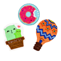 Headphone storage bag Winder non-woven cloth diy fun buy handmade fabric material bag without cutting