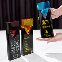 Crystal trophy custom glass trophy custom company annual meeting Commendation awards high-end Trophy competition customization