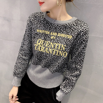 Net red sexy BAO WEN coat women 2020 autumn and winter New Korean version of thick sweater slim round neck Joker sweater