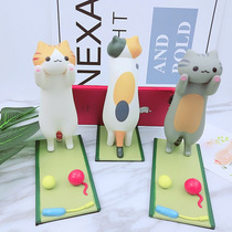 (Clearance) cat reinforcements backyard lazy mobile phone holder three flowers cat tablet computer holder ipad mobile phone holder